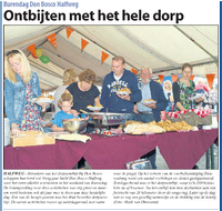 De Burendag op de voorpagina